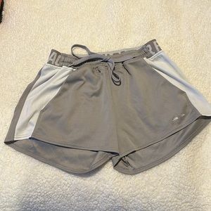 Grey athletic shorts